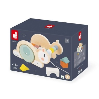 Carrellino chiocciola con cubi da trainare