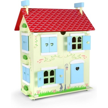 Casa delle bambole con tetto smontabile